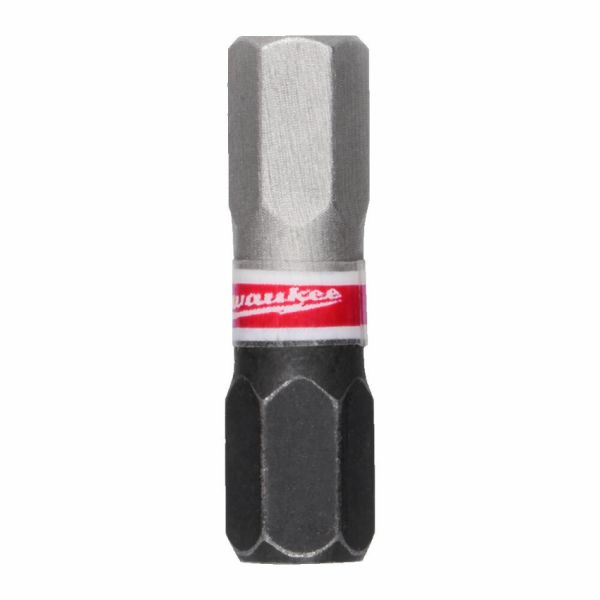 Біта SHOCKWAVE MILWAUKEE, Hex6, 25мм, (3шт)