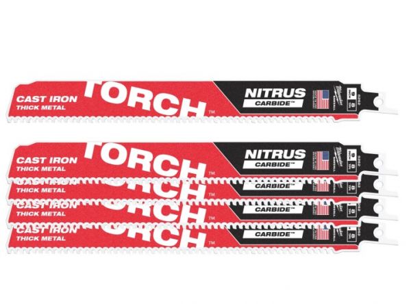 Полотно для шабельних пил TORCH CARBIDE NITRUS MILWAUKEE, 230х3,1мм, (5шт), (метал)