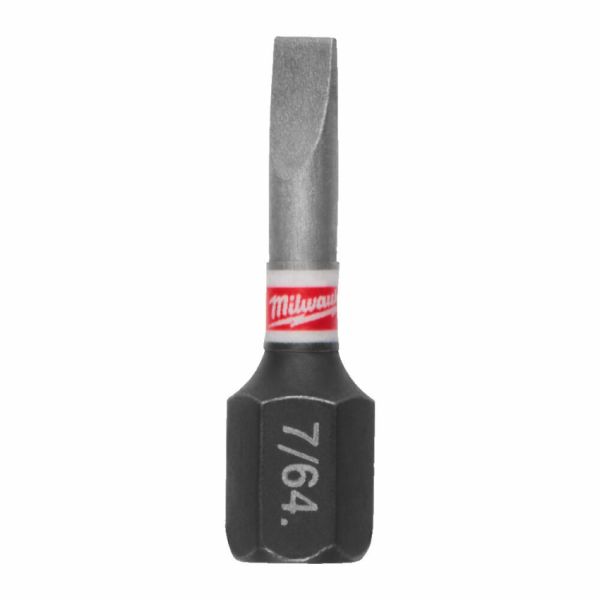 Біта SHOCKWAVE MILWAUKEE, SL0,6x4,5, 25мм, (3шт)