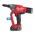 Заклепочник акумуляторний MILWAUKEE, M18 FUEL ONEFPRT-202X, під заклепки (Ø4,8-7,0мм) (+заряд.пристрій, 2ак.Х2Аг, HDкейс)
