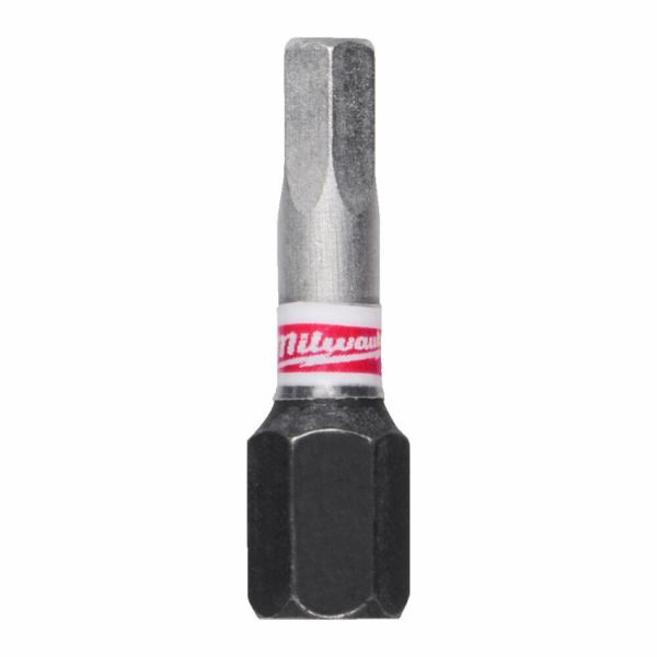 Біта SHOCKWAVE MILWAUKEE, Hex4, 25мм, (3шт)