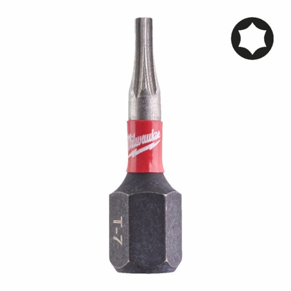 Біта SHOCKWAVE MILWAUKEE, TX7, 25мм, (3шт)