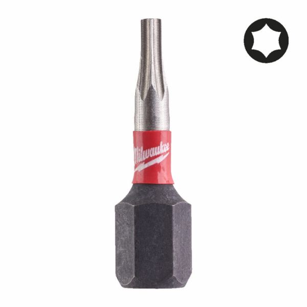 Біта SHOCKWAVE MILWAUKEE, TX8, 25мм, (3шт)