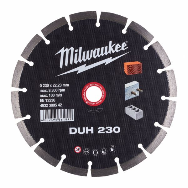 Диск алмазний MILWAUKEE DUH 230, Ø230мм