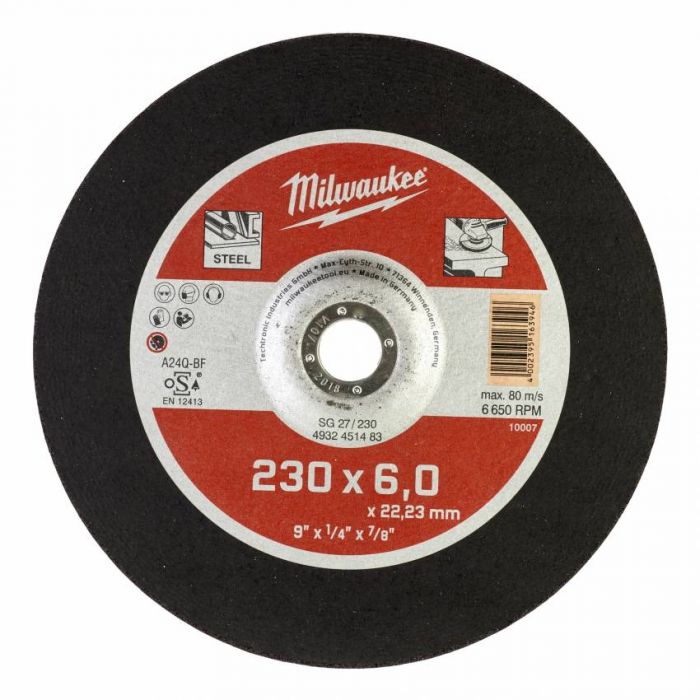 Диск зачисний MILWAUKEE, SCS 41/125х6, Ø125мм