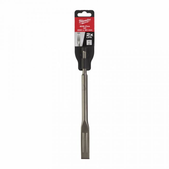 Долото плоске SDS-PLUS MILWAUKEE, самозаточне, 250х20мм