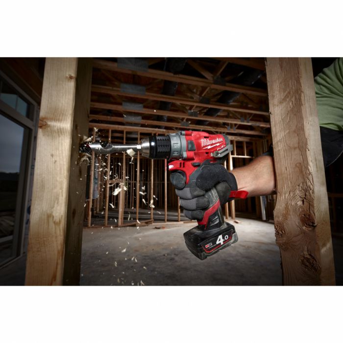 Дриль-шуруповерт акумуляторний MILWAUKEE, M12 FDD-402X, 44Нм (зарядний пристрій, 2 акум.Х 4Ач, HDкейс)