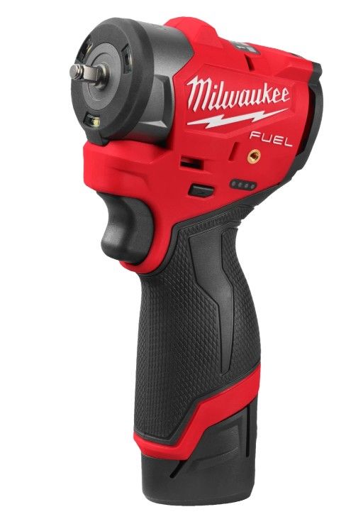 Гайковерт акумуляторний 1/4'' MILWAUKEE з кільцем M12 FSCIWF14-252X, 136Нм (зарядний пристрій, 2 акум. Х 2,5Аг, HDкейс)