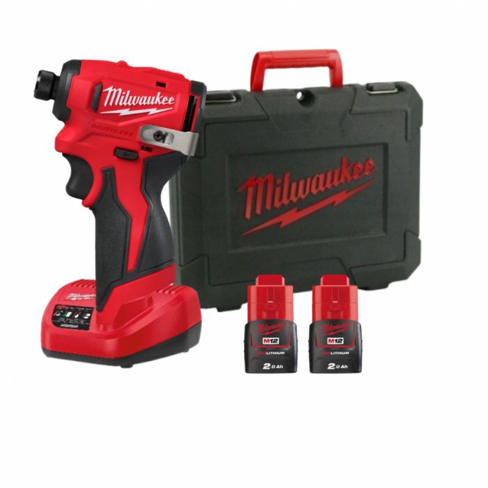 Гвинтокрут акумуляторний 1/4'' HEX MILWAUKEE M12 BLIDRC-202C (124Нм)