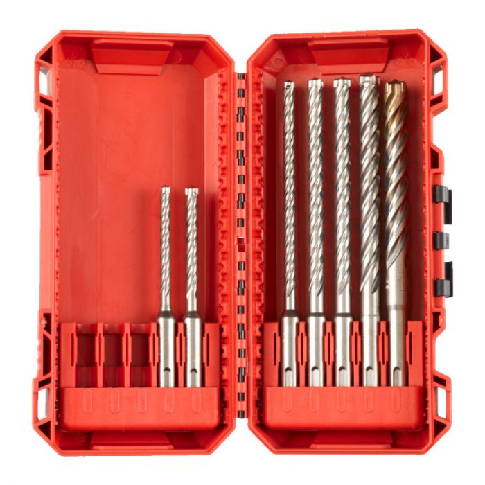 Набір із 7 бурів SDS+ MX4 Set 1 MILWAUKEE, пластиковий кейс