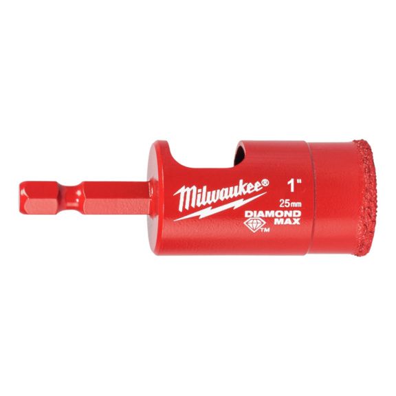 Коронка алмазна Diamond Plus MILWAUKEE, Ø25,0мм (1/4 Hex)
