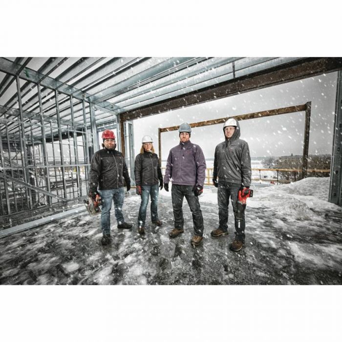 Куртка (толстовка) з електропідігрівом акумуляторна MILWAUKEE, M12 HH GREY3-0 (XL), сіра