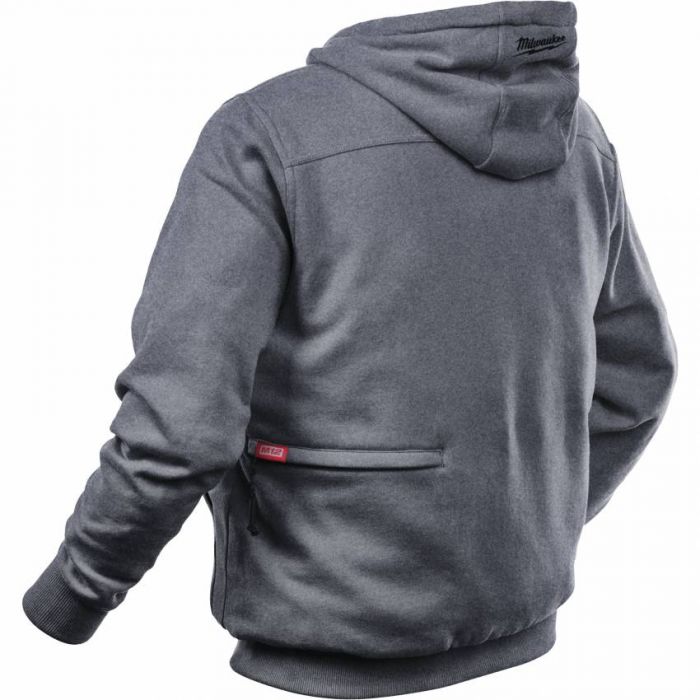 Куртка (толстовка) з електропідігрівом акумуляторна MILWAUKEE, M12 HH GREY3-0 (XL), сіра