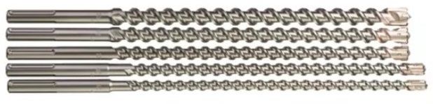 Набір бурів SDS-MAX MILWAUKEE, (5шт)