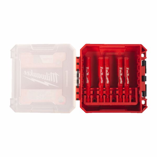 Набір коронок алмазних 1/4 Hex Diamond Max o8 мм MILWAUKEE (5шт), пластиковий кейс