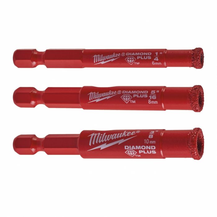 Набір коронок Diamond Plus MILWAUKEE, (3шт)