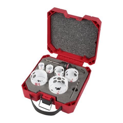 Набір коронок коронок Bi-Metal HOLE DOZER™ QUIK-LOK™ MILWAUKEE, (діаметри 25/32/40/54/68/76мм) (6шт), пластиковий кейс