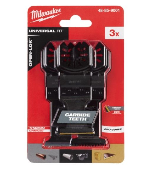Набір полотен для мультітула Bi-Metal OPEN-LOK™ MILWAUKEE WM (3шт)