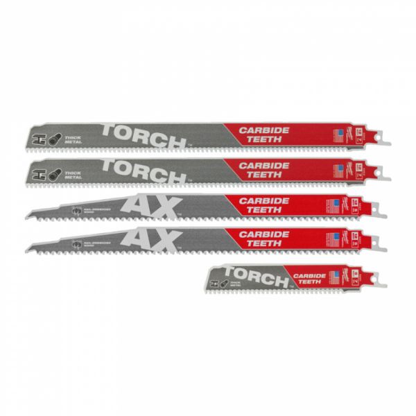 Набір полотен для шабельних пил SAWZALL CARBIDE MILWAUKEE, (5шт)