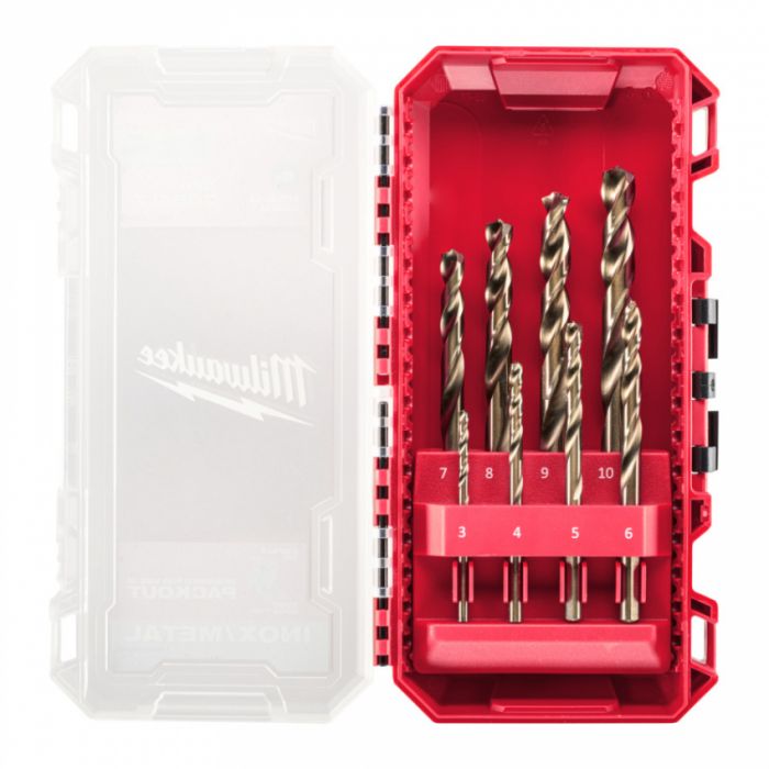Набір свердл по металу HSS-Co MILWAUKEE, DIN338, (8шт)