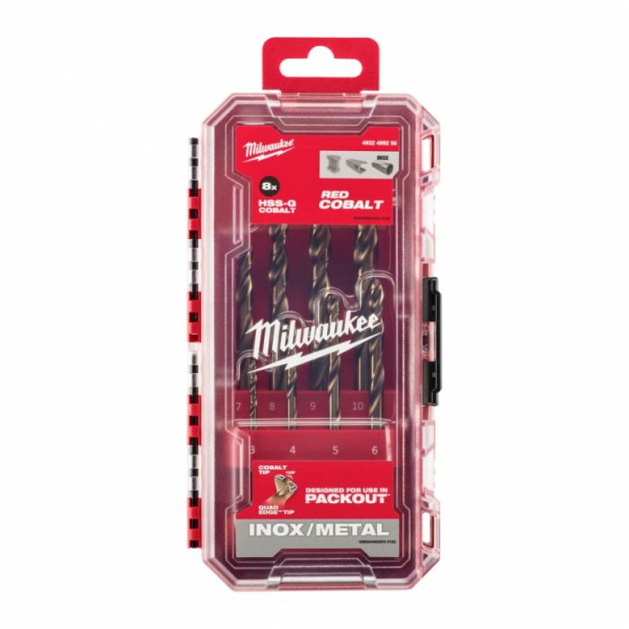 Набір свердл по металу HSS-Co MILWAUKEE, DIN338, (8шт)