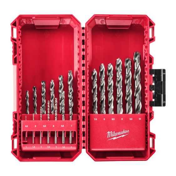 Набір свердл по металу PACKOUT THUNDERWEB HSS-G MILWAUKEE, (19шт)