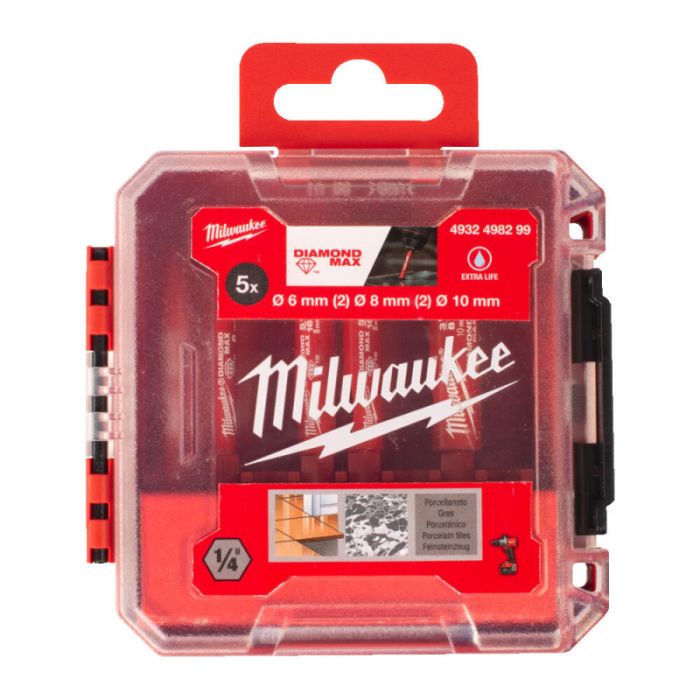 Набір свердлів Diamond Max™ для керамічної плитки MILWAUKEE