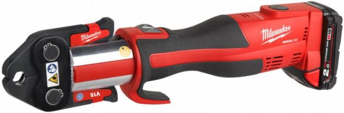 Обжимник гідравлічний акумуляторний для труб MILWAUKEE M18 BLHPT-202C ( зарядний пристрій, 2 акум.X M18 B2 (2Ач)