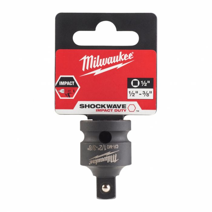 Перехідник ShW MILWAUKEE з 1/4"HEX на 3/8" квадратний хвостовик 0