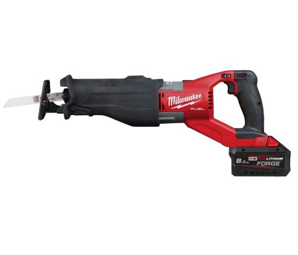 Пила шабельна акумуляторна MILWAUKEE, M18 FSX-801C (+зар.пр., 1 акум.Х 8Аг, кейс) FORGE™