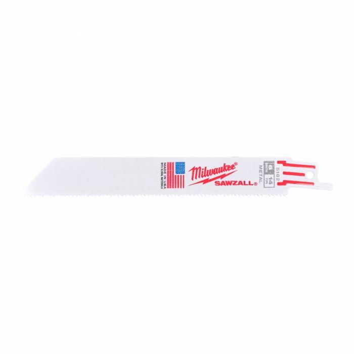 Полотно для шаб. пили THIN KERF IceH MILWAUKEE, 150мм/ крок зуба 1,8мм, (5шт), (метал)