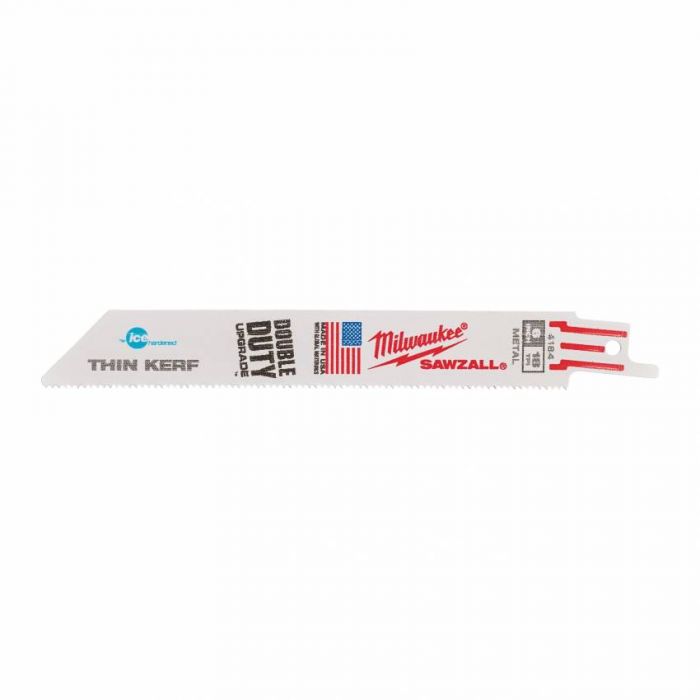 Полотно для шаб. пили THIN KERF IceH MILWAUKEE, 150мм/ крок зуба 1,8мм, (5шт), (метал)