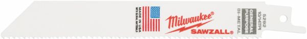 Полотно для шабельних пил MILWAUKEE, 150х2,5/1,8мм, (5шт), (універсальне)