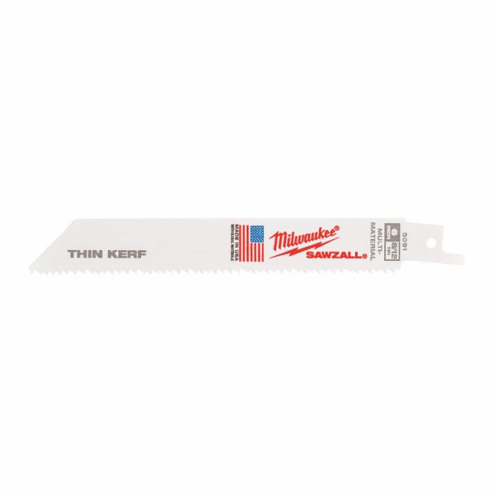 Полотно для шабельних пил THIN KERF MILWAUKEE, 150/3,1/2,1мм, (5шт), (універсальне)