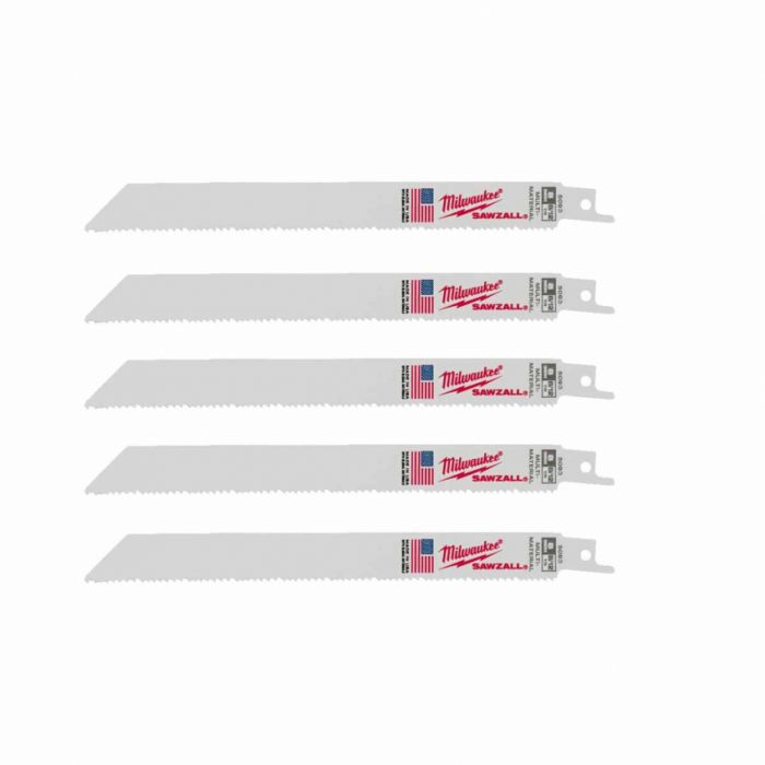 Полотно для шабельних пил THIN KERF MILWAUKEE, 200х3,1/2,1мм, (5шт), (універсальне)