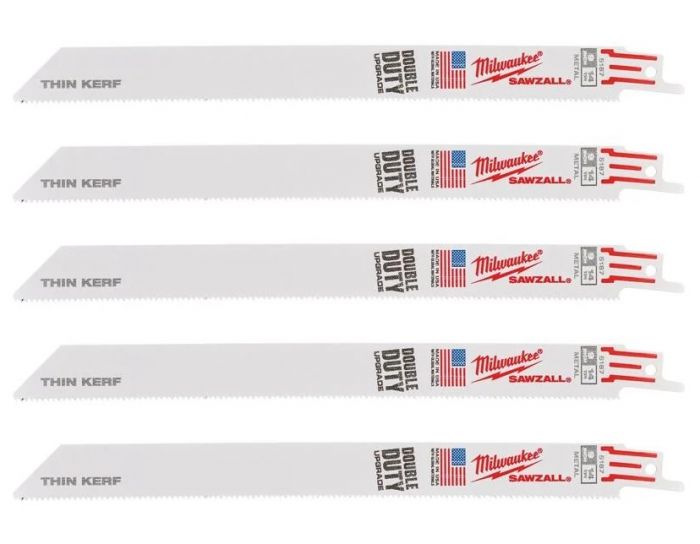 Полотно для шабельних пил THIN KERF MILWAUKEE, 230х1,8мм, (5шт), (метал)