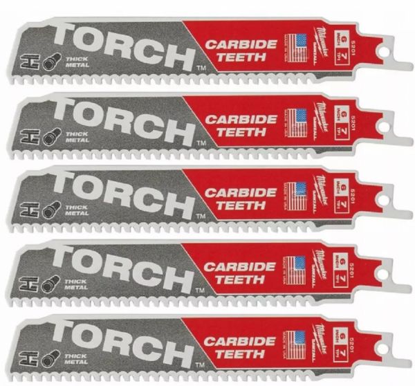 Полотно для шабельних пил TORCH CARBIDE MILWAUKEE, 150х3,1мм, (5шт), (метал)