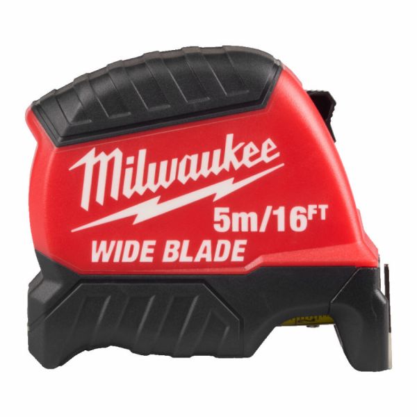 Рулетка WIDE BLADE MILWAUKEE (Gen2), (полотно 35мм), 5м/16фт
