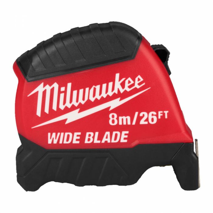Рулетка WIDE BLADE MILWAUKEE (Gen2), (полотно 35мм), 8м/26фт