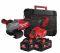 Шліфмашина кутова акумуляторна MILWAUKEE, M18 FHSAG125XPDB2-802X, Ø125мм (зарядний пристрій, 2акум. Х 8 Аг, HDкейс)