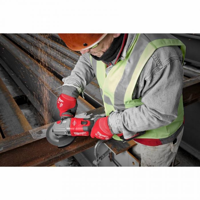 Шліфмашина кутова акумуляторна MILWAUKEE, M18 FHSAG125XB-552X, Ø125мм ( зар.пр.,2ак.Х 5,5Ач,HDкейс)