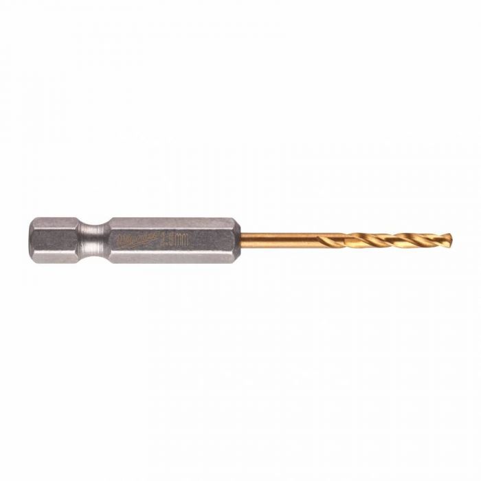 Свердло по металу RedHEX HSS-G TiN MILWAUKEE, Ø2,0мм, (2шт)
