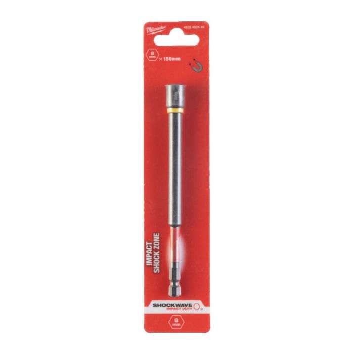 Торцева головка 1/4 дюйма, шестигранная, 8 мм Shockwave, ударопрочная Milwaukee 4932492446