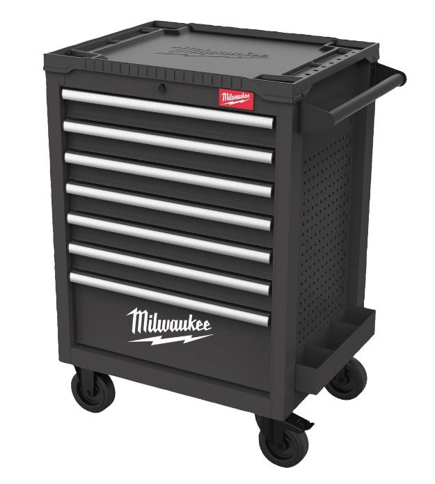 Тумба інструментальна 7 полична PREMIUM SRC27/7-1 (RAL 7021) MILWAUKEE