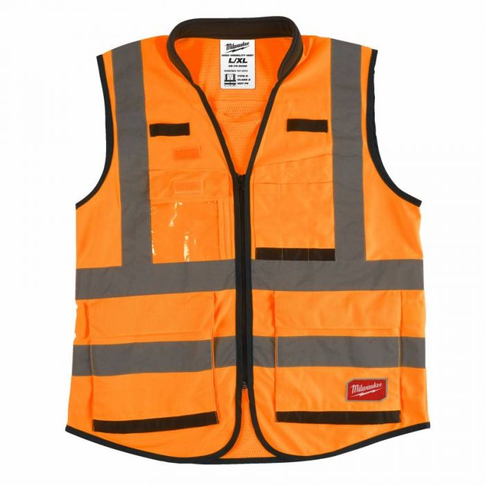 Жилет помаранчевий PREMIUM MILWAUKEE, сигнального забарвлення (2XL / 3XL) 1